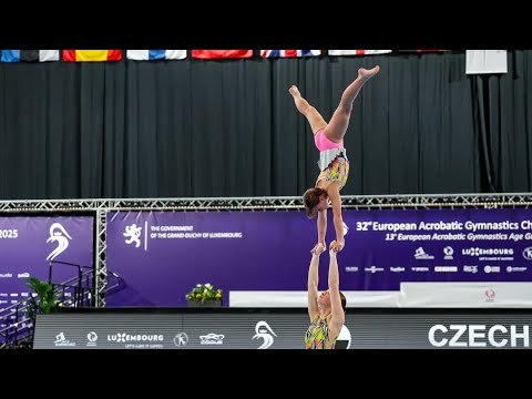 13’ European Acrobatic Gymnastics Age Group Competition - Nikola Sedláková & Šárka Nováková - BAL