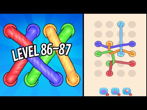 TANGLE ROPE 3D Level 86~87 Gameplay Walkthrough - YouTube
