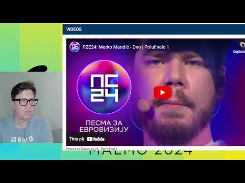 * Cool Staging * Pesma za Evroviziju 24:Marko Mandić - "Dno" - Semifinal 1 - Serbia #reaction