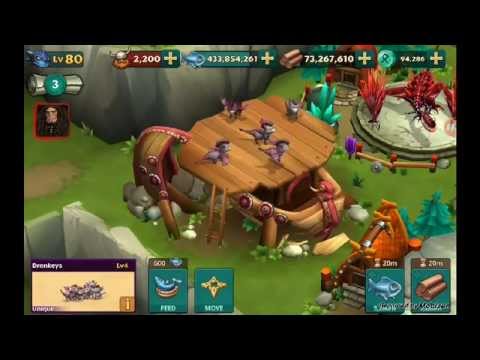Dragons rise of berk Dronkey's unlocked+titan