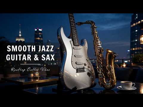 Smooth Jazz Guitar & Saxophone Music - Cool Cafe Vibes • Relaxing Music for Cafe, Study & Work