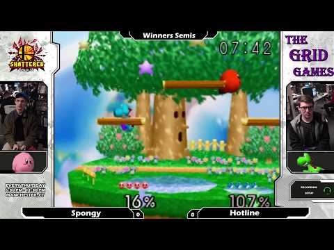 Smash 64: Spongy (Kirby) V Hotline (Yoshi) - Shattered 98 Tourney