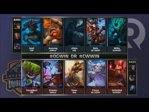 OG vs CW Game 1 Highlights - ORIGEN vs COPENHAGEN WOLVES - Week 2 EU LCS SUMMER 2015