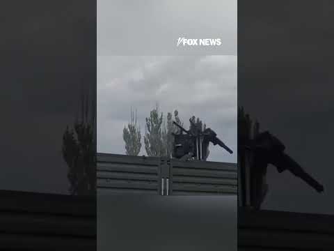 Russian soldier sent flying as Soviet-era weapon spins out of control #shorts #foxnews #news #us