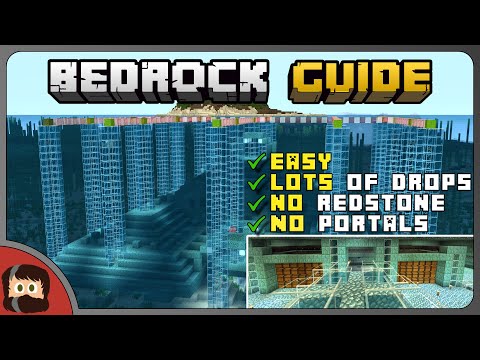 EASY Guardian Farm | Bedrock Guide S1 EP73 | Tutorial Survival Lets Play Minecraft 1.17