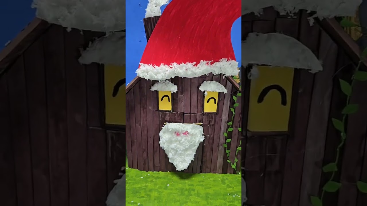 ティッシュでクリスマスを作りました！