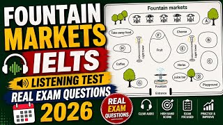 Fountain Markets | IELTS Listening Test Section 2 - Map