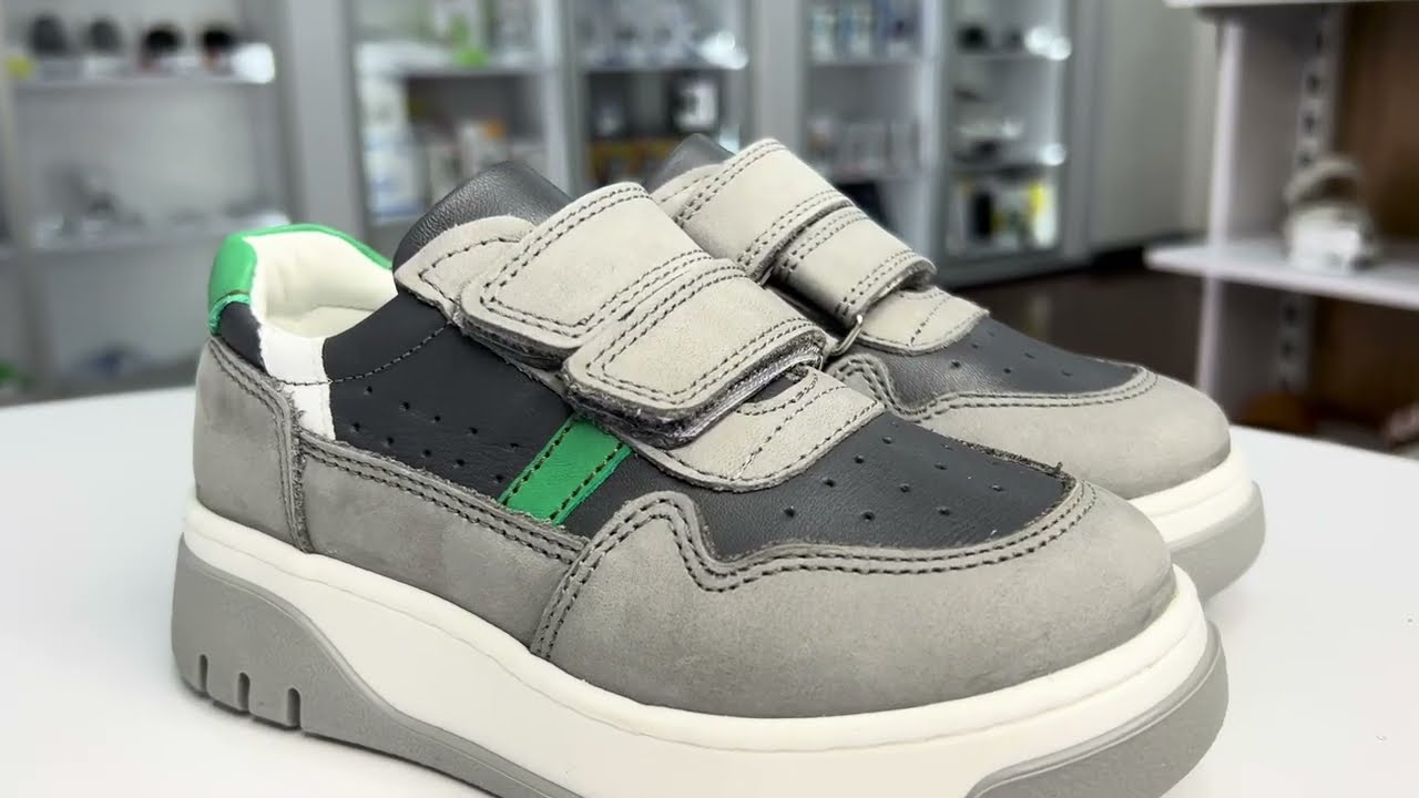 Дитячі ортопедичні кросівки Ortomedica ORTM 3 сіро-зелені