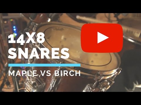 14x8 Deep Maple vs Birch Snares - Comparison
