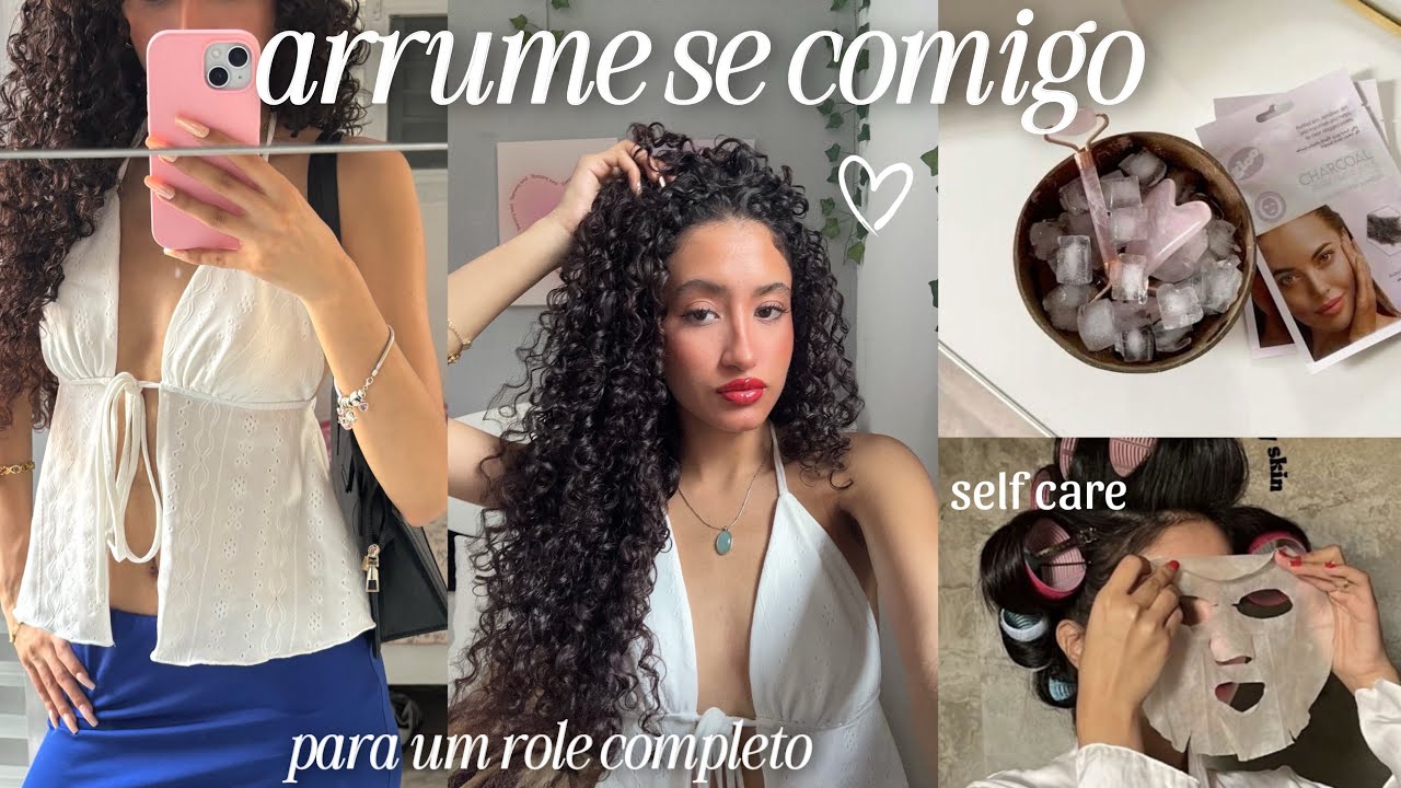 arrume se comigo para sair completo: dicas de beleza, maquiagem ++