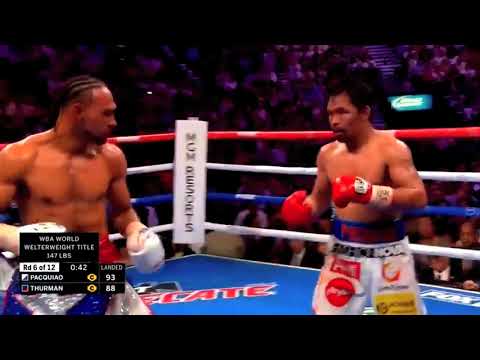 40 Years Old T-Rex Arms Senator Attacking Skills | Pacquiao vs Thurman
