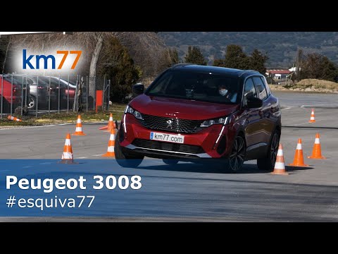 Peugeot 3008 2021 – Maniobra de esquiva y eslalon | km77.com