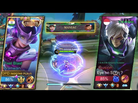 WANWAN vs GUSION! BATTLE OF SUPREME | iMAGINE Plays | TOP GLOBAL WANWAN | MLBB