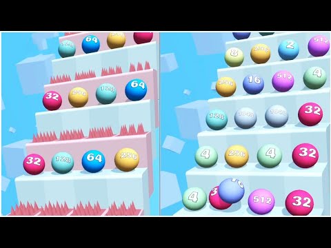 Ball Ladder 2048 - merge ball 2048 - Gameplay Walkthrough - Max Levels 41-50
