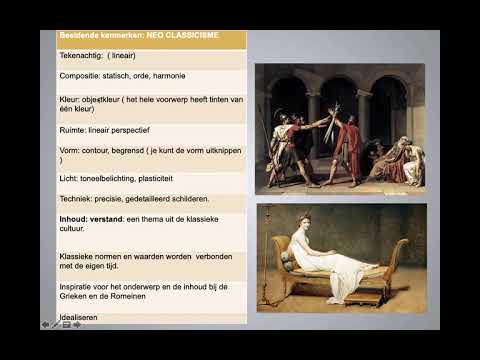 Video uitleg Neo classicisme en Romantiek