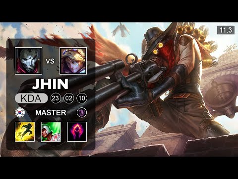 Jhin ADC vs Ezreal - KR Master Patch 11.3