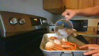 How to cook crab legs / How I cook my crab legs from frozen.