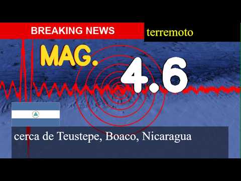 😱🚨 Terremoto cerca de Teustepe, Boaco, Nicaragua actualizaciones en vivo hoy: un temblor de magnitud