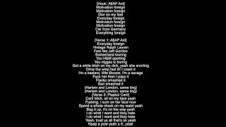 (Full Lyrics) London Town A$AP MOB Featuring Playboi Carti, A$AP Ant & A$AP Rocky