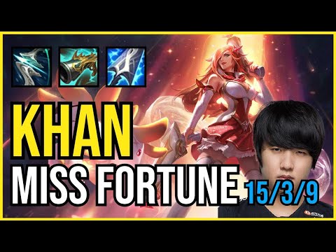 KHAN - MISS FORTUNE vs. CAITLYN ADC | KR CHALLENGER | PATCH 10.25