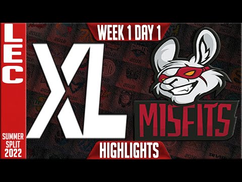 XL vs MSF Highlights | LEC Summer 2022 W1D1 | Excel vs Misfits Gaming