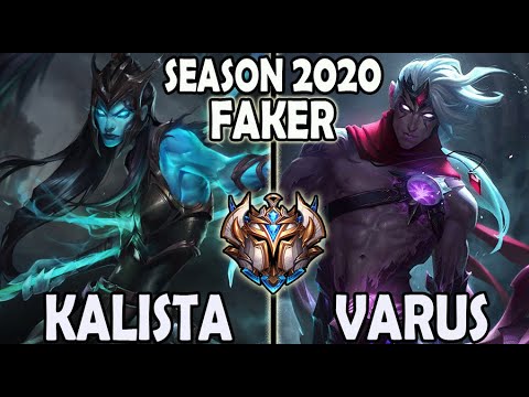 T1 Faker KALISTA vs VARUS ADC - Korea Ranked