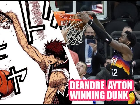 Deandre Ayton winning dunk Feat Kuroko No Basket Kagami's Final Dunk against Rakuzan