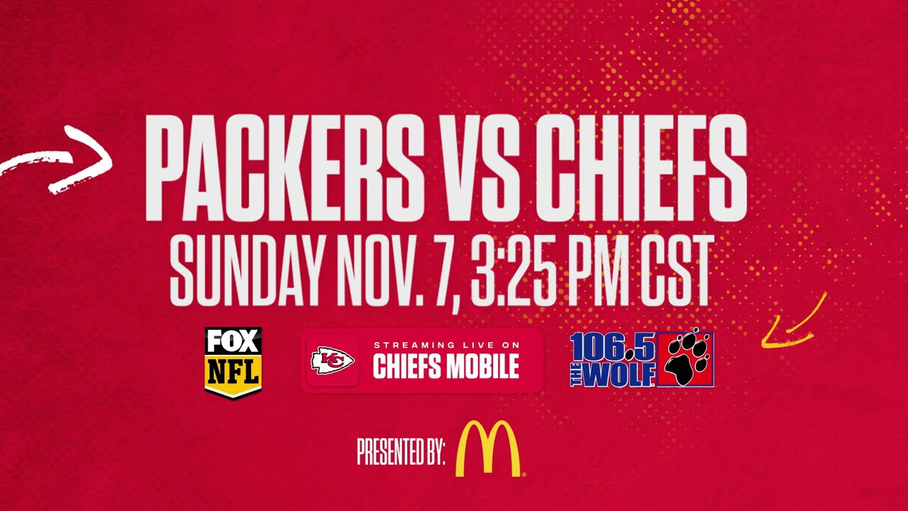 TUNE IN: Sunday @ 3:25 PM CST | Chiefs vs Packers