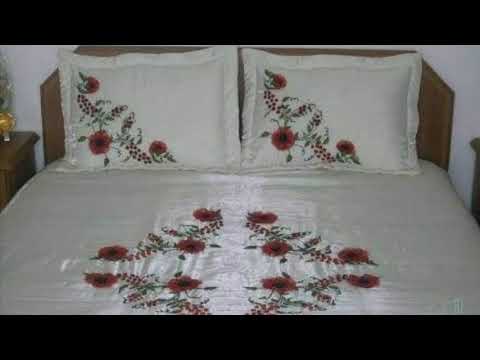 Drap en broderie florale