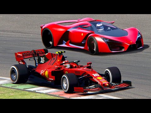 Ferrari F1 2019 vs Ferrari F80 Concept - Mugello