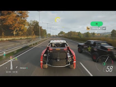 Forza Horizon 4 - Exploring Map in Honda Ridgeline Baja Trophy Truck (Autumn Season)