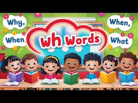 Wh words- WH Question Words For kids | Vocabulary for Kids | WH question words in English