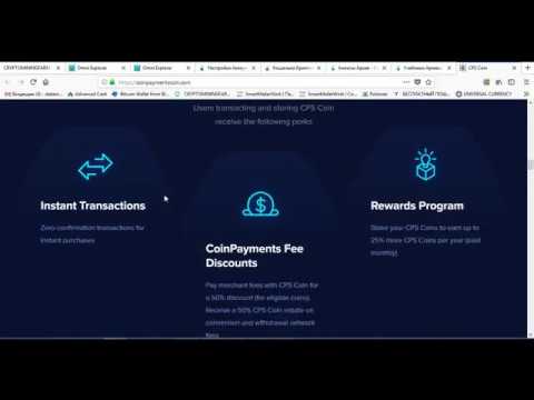 Как использовать CPS coin в coinpayments