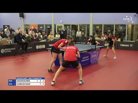 Finale eredivisie dames VJ25: Gogorita/Men - Clapa/De Hoop
