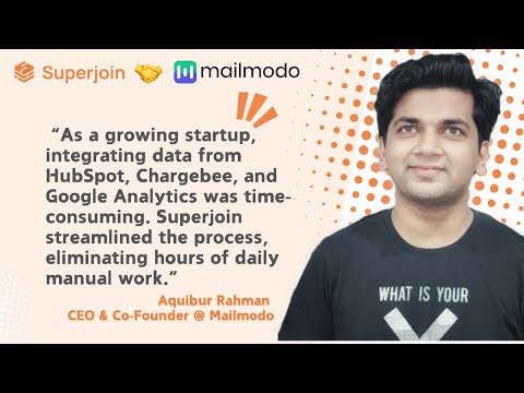 How Mailmodo used Superjoin to solve their reporting needs