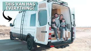 FAMILY VAN TOUR | master van builders 16th luxury van build with full bathroom