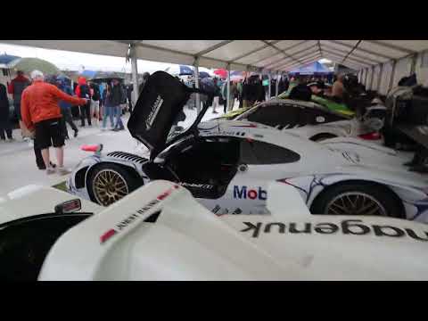 Le Mans winner 1998 Porsche 911 GT1-98 shakedown cold start (Lovely Sounds) [Goodwood FoS 2023]