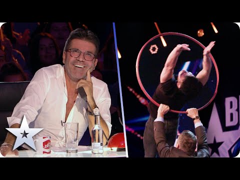 Can FEARLESS Kai Hou jump over 6' 2" David Walliams?! | Auditions | BGT 2020