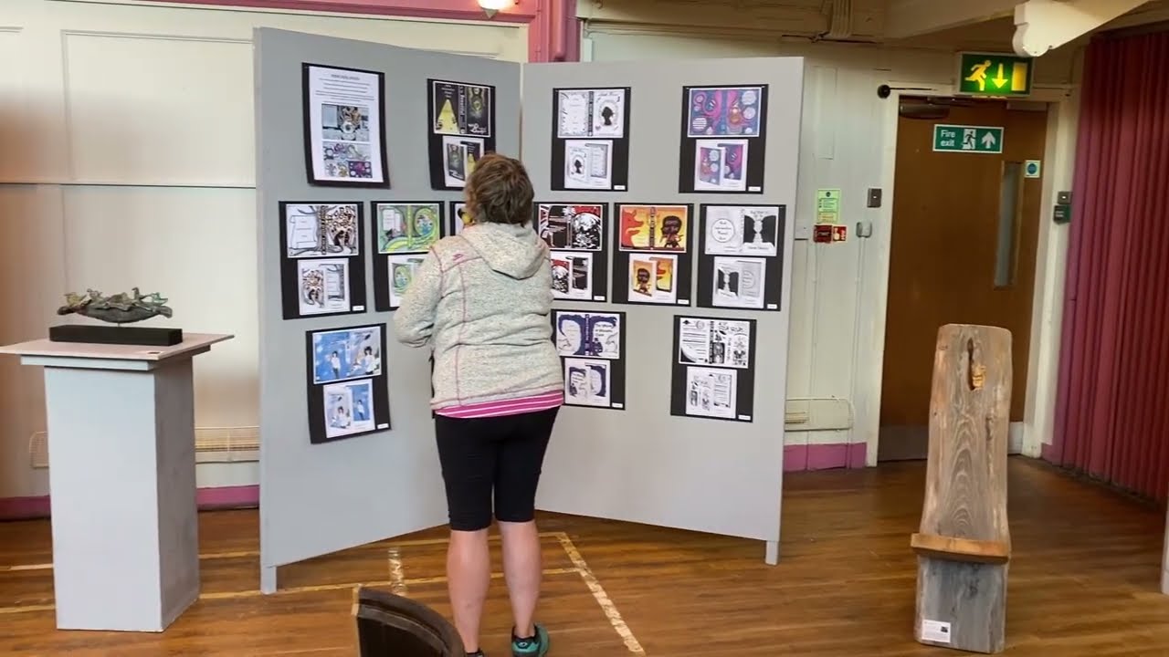 Arran Open Studios exhibition in Brodick Hall.