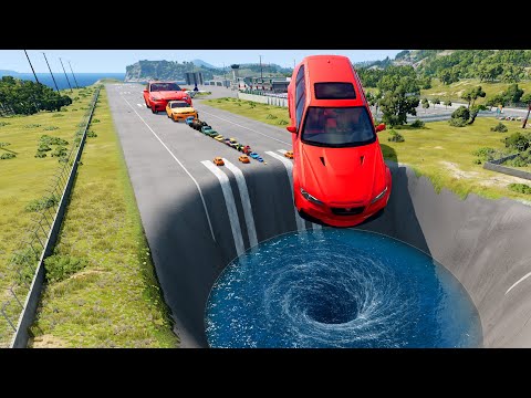 🔥 BIG & SMALL CARS vs GIANT PIT #111 💥 – BeamNG.drive Extreme Crash Challenge | Impala BeamNG