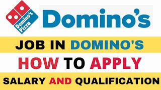 Domino's | How to get Job in Domino's | Part Time Job | Domino's delevery boy salary | Domino's job