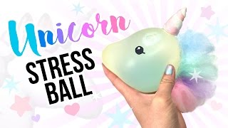 DIY Unicorn STRESS BALL!! Make A Sparkly and Squishy Stress Ball!