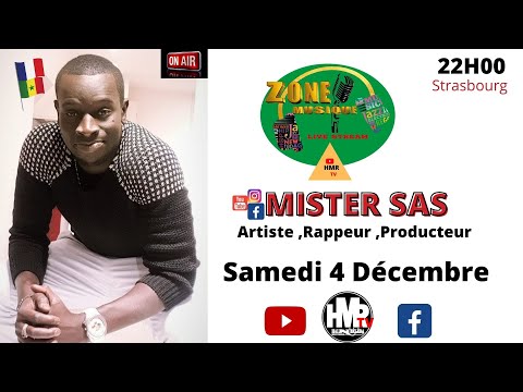Zonemusique Livestream# reçoit Mister SaS #Rappeur, Producer #🇨🇵🇸🇳