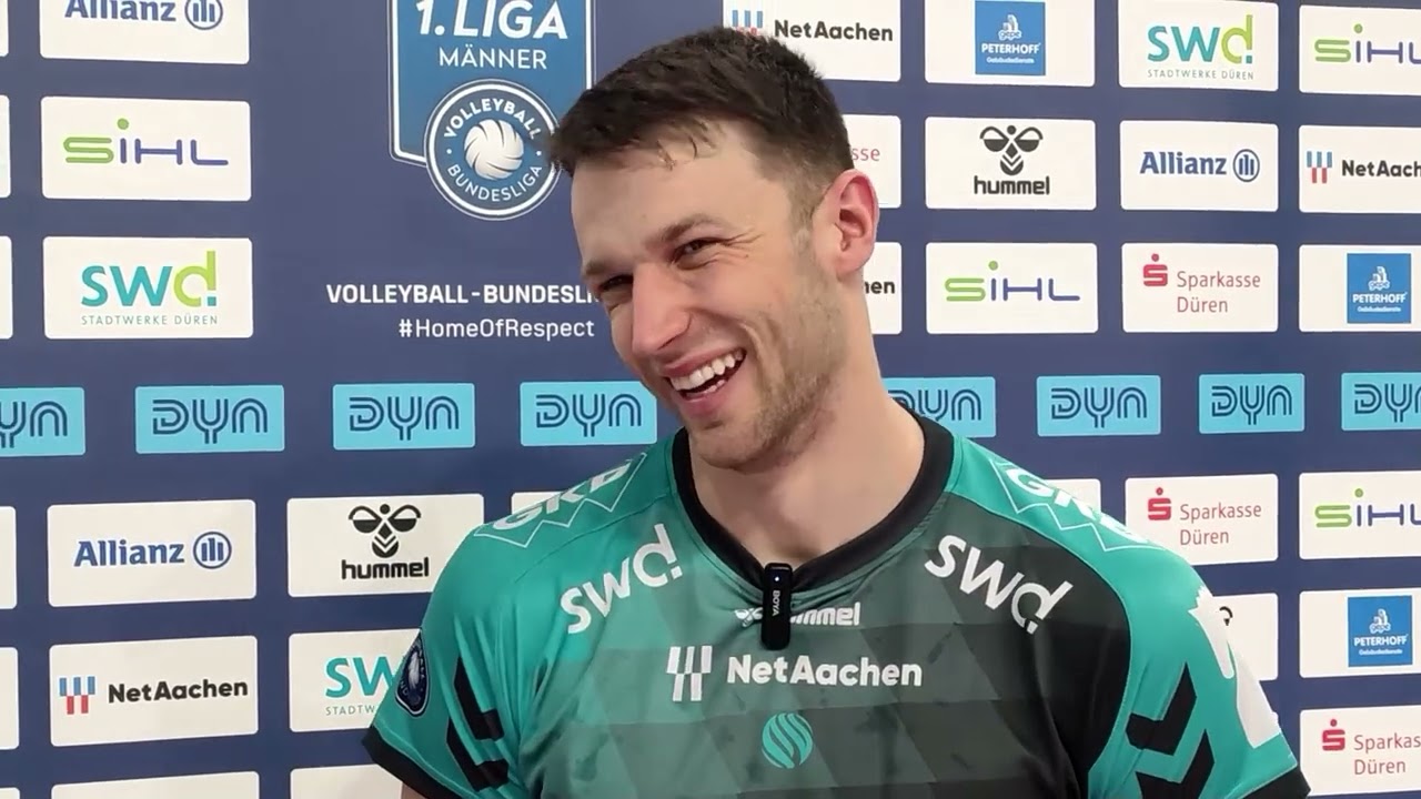 John Canham, der kanadische Diagonalangreifer der Powervolleys Düren