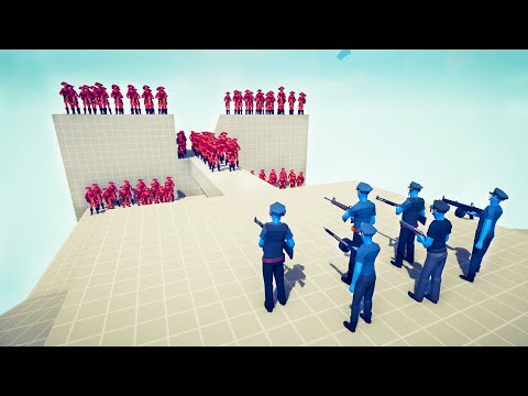 ARMY POLICE-MAN vs 100x UNITS - Totally Accurate Battle Simulator TABS