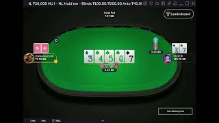 Clickr vs. stanleymenzo playing 100/200 up to 1000/2000 HU NLHE (cards up)