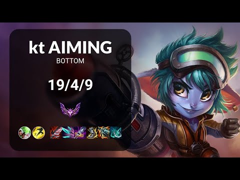 kt Aiming Tristana vs Zeri BOTTOM - KR MASTER Patch 13.18