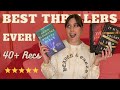 MY FAVORITE THRILLERS OF ALL TIME // 40+ Best Thriller Book Recommendations I'm obsessed with these!