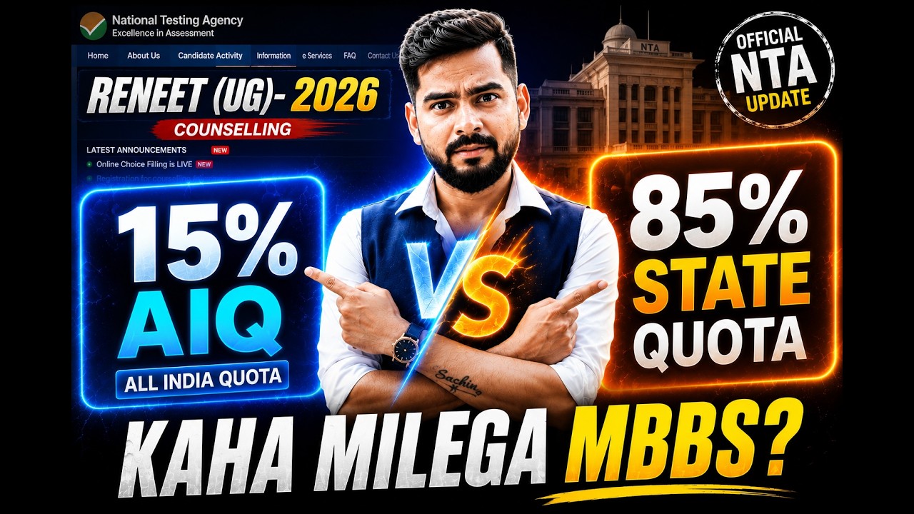NEET 2026: NTA Official Update! 🛑 AIQ vs State Quota - Where Will You Get A Seat?
