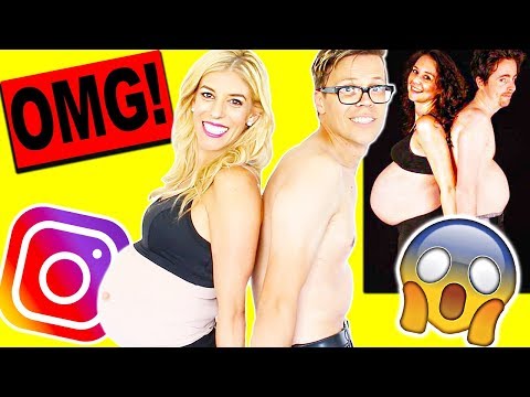 RECREATING CRINGY BABY ANNOUNCEMENT PHOTOS!! ( PART 2)